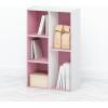 Furinno Moretti Modern Lifestyle TV Stand, Columbia Walnut(Pink)