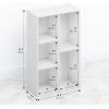 Furinno Moretti Modern Lifestyle TV Stand, Columbia Walnut(White)