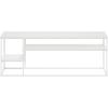 Furinno Moretti Modern Lifestyle TV Stand, Columbia Walnut(White/White)