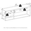 Furinno Moretti Modern Lifestyle TV Stand, Columbia Walnut(White/White)