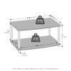 Furinno TURN-S-TUBE TV Stand, 3-Tier No Tools Entertainment Center, TV Console for TV up to 46 Inch, for Living Room, Bedroom, Espresso(Amber Pine/Black)