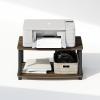 Furinno TURN-S-TUBE TV Stand, 3-Tier No Tools Entertainment Center, TV Console for TV up to 46 Inch, for Living Room, Bedroom, Espresso(Columbia Walnut/Black)