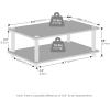 Furinno TURN-S-TUBE TV Stand, 3-Tier No Tools Entertainment Center, TV Console for TV up to 46 Inch, for Living Room, Bedroom, Espresso(White/White)