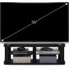 Furinno Turn-N-Tube Handel Stand for TV up to 55 Inch, Espresso(Black)