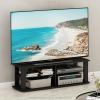 Furinno Turn-N-Tube Handel Stand for TV up to 55 Inch, Espresso(Black)