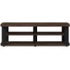 Furinno Turn-N-Tube Handel Stand for TV up to 55 Inch, Espresso(Columbia Walnut/Black)