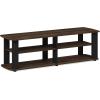 Furinno Turn-N-Tube Handel Stand for TV up to 55 Inch, Espresso(Columbia Walnut/Black)