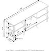 Furinno Turn-N-Tube Handel Stand for TV up to 55 Inch, Espresso(Espresso/Black)