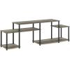 Furinno Turn-N-Tube Handel Stand for TV up to 55 Inch, Espresso(French Oak Grey/Black)