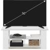 Furinno Turn-N-Tube Handel Stand for TV up to 55 Inch, Espresso(White)
