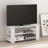 Furinno Turn-N-Tube Handel Stand for TV up to 55 Inch, Espresso(White)