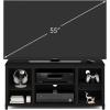 Furinno Turn-N-Tube No Tools 3D 3-Tier Entertainment TV Stand up to 50 inch TV, Round Tubes, Columbia Walnut/Black(Americano)