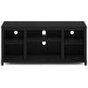Furinno Turn-N-Tube No Tools 3D 3-Tier Entertainment TV Stand up to 50 inch TV, Round Tubes, Columbia Walnut/Black(Americano)
