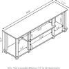 Furinno Turn-N-Tube No Tools 3D 3-Tier Entertainment TV Stand up to 50 inch TV, Round Tubes, Columbia Walnut/Black(Americano/Black)