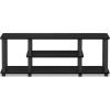 Furinno Turn-N-Tube No Tools 3D 3-Tier Entertainment TV Stand up to 50 inch TV, Round Tubes, Columbia Walnut/Black(Americano/Black)