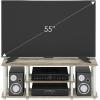 Furinno Turn-N-Tube No Tools 3D 3-Tier Entertainment TV Stand up to 50 inch TV, Round Tubes, Columbia Walnut/Black(Oak/White)