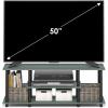 Furinno Turn-N-Tube No Tools 3D 3-Tier Entertainment TV Stand up to 50 inch TV, Round Tubes, Columbia Walnut/Black(Sage Green/Black)