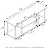 Furinno Turn-N-Tube No Tools 3D 3-Tier Entertainment TV Stand up to 50 inch TV, Round Tubes, Columbia Walnut/Black(Walnut)