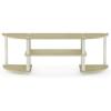 Furinno Turn-S-Tube Wide TV Entertainment Center, Black/Grey(Cream Faux Marble/White)