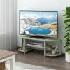 Furinno Turn-S-Tube Wide TV Entertainment Center, Black/Grey(Sonoma Oak/White)