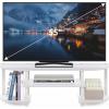 Furinno Turn-S-Tube Wide TV Entertainment Center, Black/Grey(White)