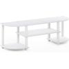 Furinno Turn-S-Tube Wide TV Entertainment Center, Black/Grey(White)