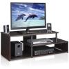 Furinno Econ Low Rise TV Stand, Espresso/Black(Espresso/Black)