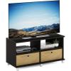 Furinno Econ TV Stand Entertainment Center, Espresso(Dark Espresso)