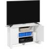 Furinno Econ TV Stand Entertainment Center, Espresso(White)