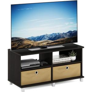 Furinno Econ TV Stand Entertainment Center, Espresso(Dark Espresso)