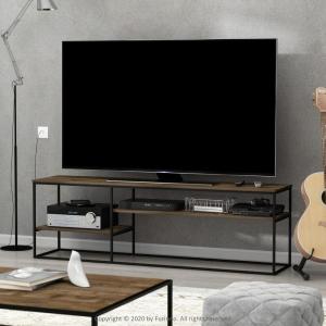 Furinno Moretti Modern Lifestyle TV Stand, Columbia Walnut(Brown Walnut)