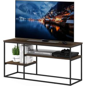 Furinno Moretti Modern Lifestyle TV Stand, Columbia Walnut(Columbia Walnut)
