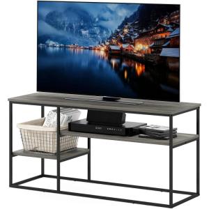 Furinno Moretti Modern Lifestyle TV Stand, Columbia Walnut(French Oak Grey)