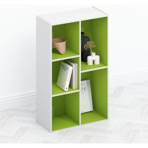 Furinno Moretti Modern Lifestyle TV Stand, Columbia Walnut(Green)
