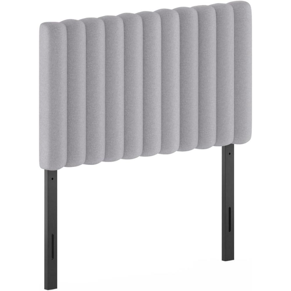 imageFurinno Roanne Upholstered Tufted Headboard King GlacierGlacier