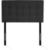 Furinno Roanne Upholstered Tufted Headboard, King, Glacier(Black)