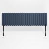 Furinno Roanne Upholstered Tufted Headboard, King, Glacier(Blue Denim)