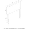 Furinno Roanne Upholstered Tufted Headboard, King, Glacier(Fog)