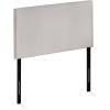 Furinno Roanne Upholstered Tufted Headboard, King, Glacier(Fog)