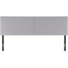 Furinno Roanne Upholstered Tufted Headboard, King, Glacier(Light Grey)