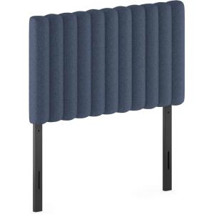 Furinno Roanne Upholstered Tufted Headboard, King, Glacier(Denim)