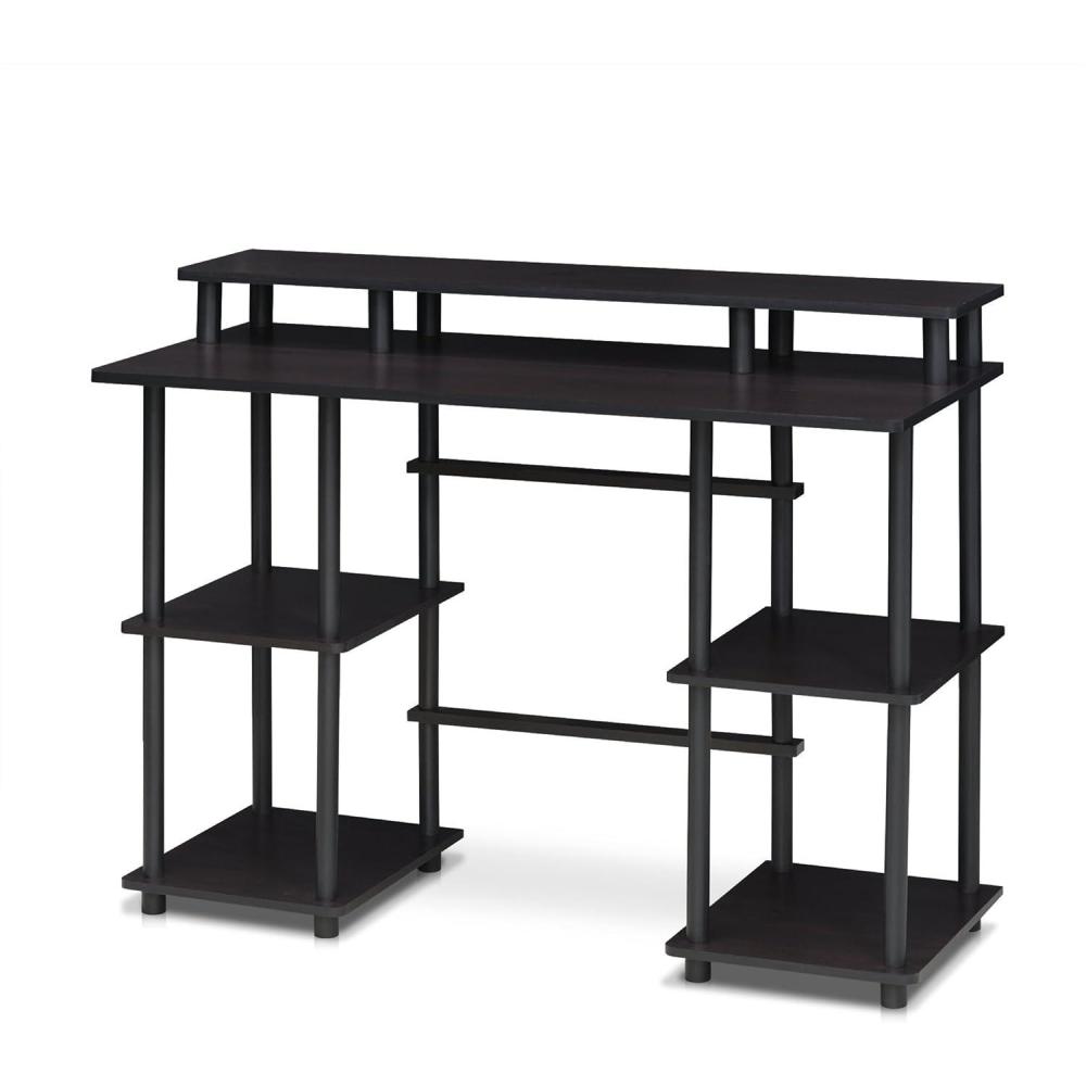imageFURINNO TurnNTube computer Desk EspressoEspressoBlack