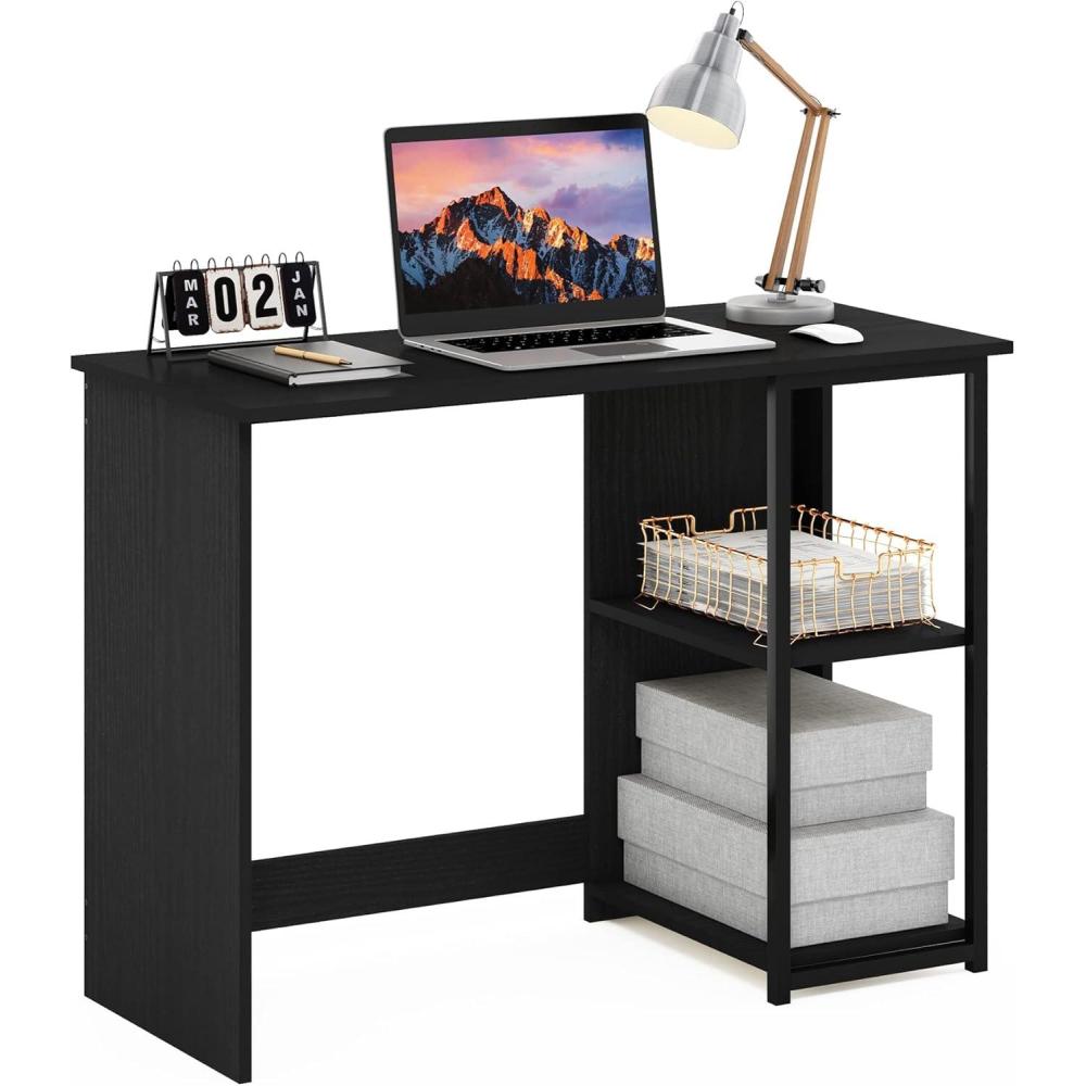 imageFurinno Camnus Modern Living Computer Desk 40 Inch AmericanoBlackAmericanoBlack