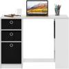 FURINNO Computer Study Writing Desk, Espresso, Model:15110EXBR(White/Black)