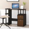 FURINNO Jaya Computer Study Desk with Bin, Brown(Espresso)