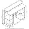FURINNO Turn-N-Tube computer Desk, Espresso(Espresso/Black)