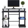 FURINNO Turn-N-Tube computer Desk, Espresso(Espresso/Black)