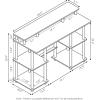 FURINNO Turn-N-Tube computer Desk, Espresso(French Oak/Black)