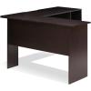 Furinno Abbott L-Shape Computer Desk with Bookshelf, Espresso/Black(Espresso)