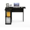 Furinno Abbott L-Shape Computer Desk with Bookshelf, Espresso/Black(Espresso/Black)